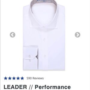 Twillory Leader Performance White Dress Shirt